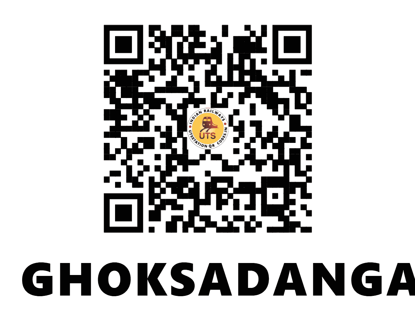 UTS QR Code for GHOKSADANGA - GDX (NF - WEST BENGAL)